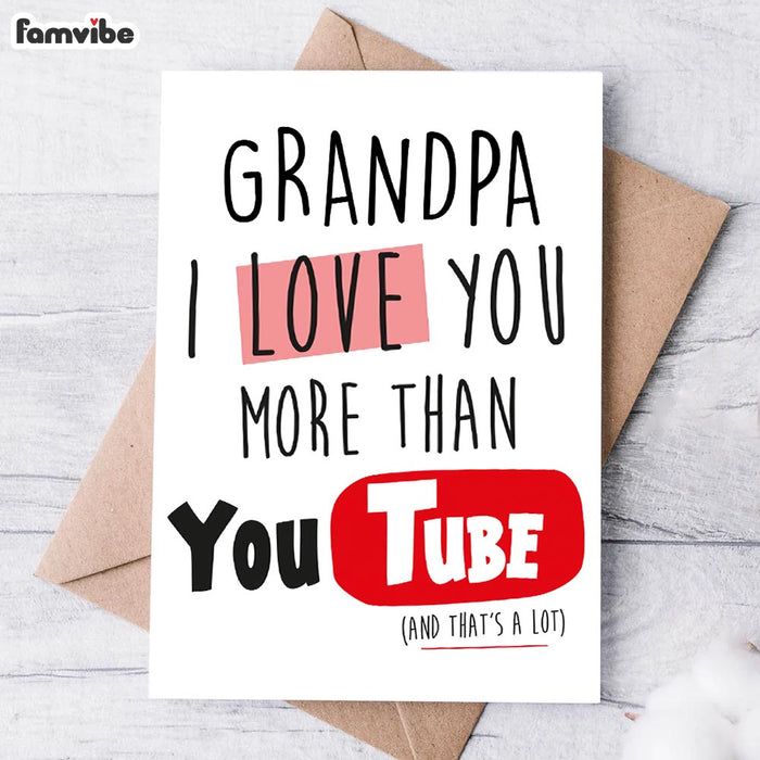 Funny Cute For Grandad Card 1