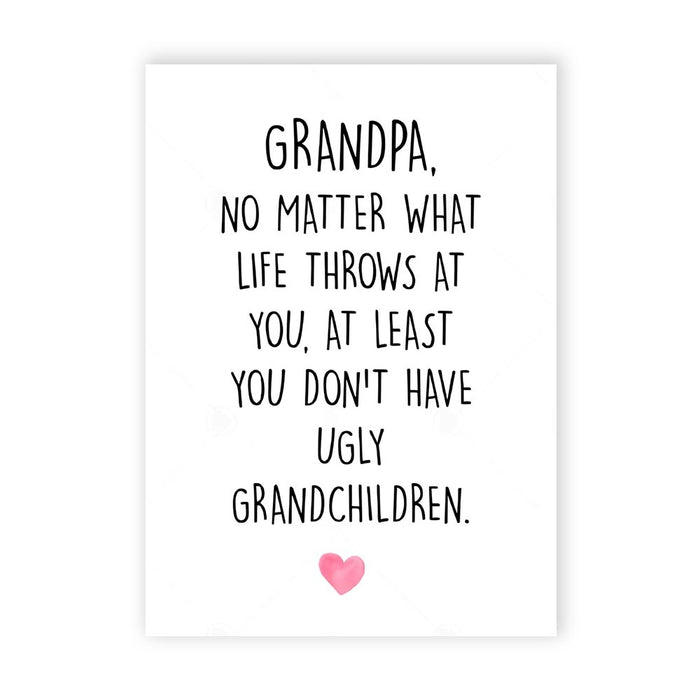 No Matter What For Grandpa Card 1