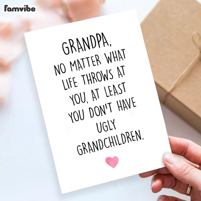 No Matter What For Grandpa Card 1