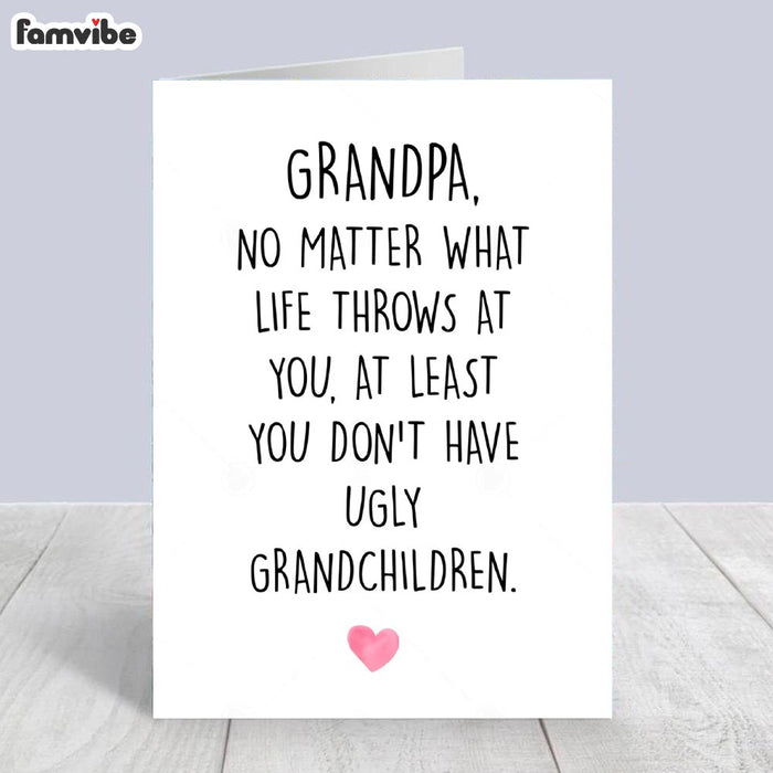 No Matter What For Grandpa Card 1