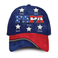 Personalized Gift for Grandpa Papa USA flag Cap 33698 thumb 1
