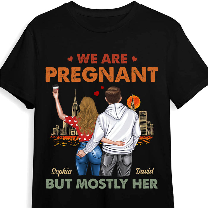 Personalized For Husband Wife We Are Pregnant Shirt - Hoodie - Sweatshirt 33699 1