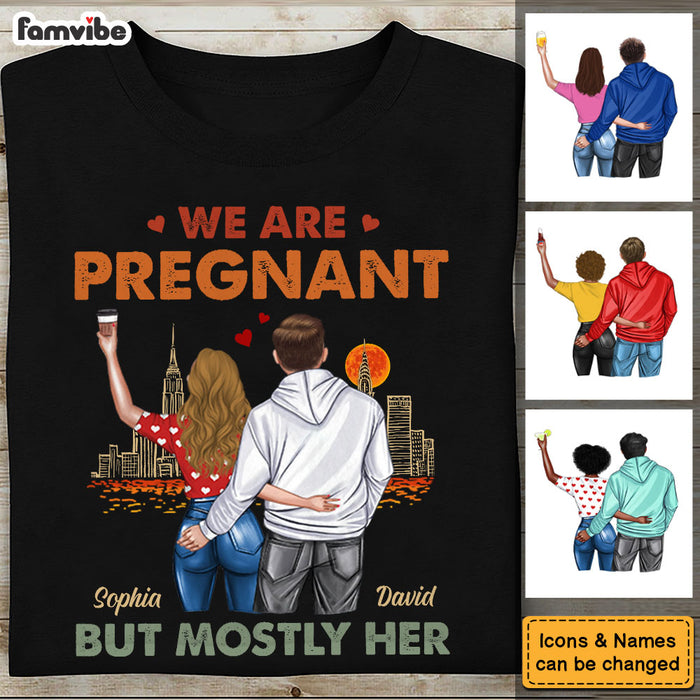 Personalized For Husband Wife We Are Pregnant Shirt - Hoodie - Sweatshirt 33699 1