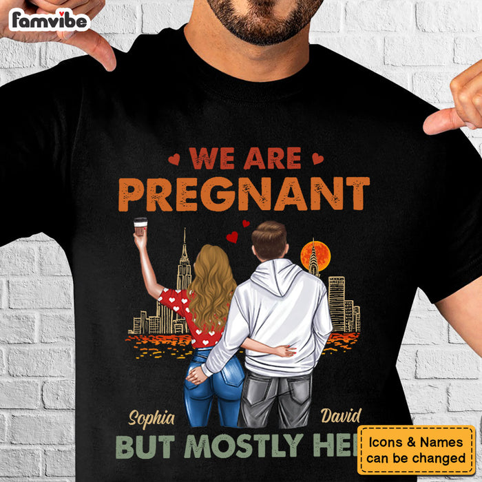 Personalized For Husband Wife We Are Pregnant Shirt - Hoodie - Sweatshirt 33699 1