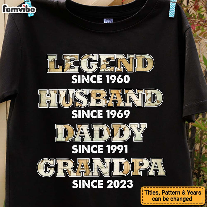 Personalized Legend Husband Dad Grandpa Shirt - Hoodie - Sweatshirt 33703 1