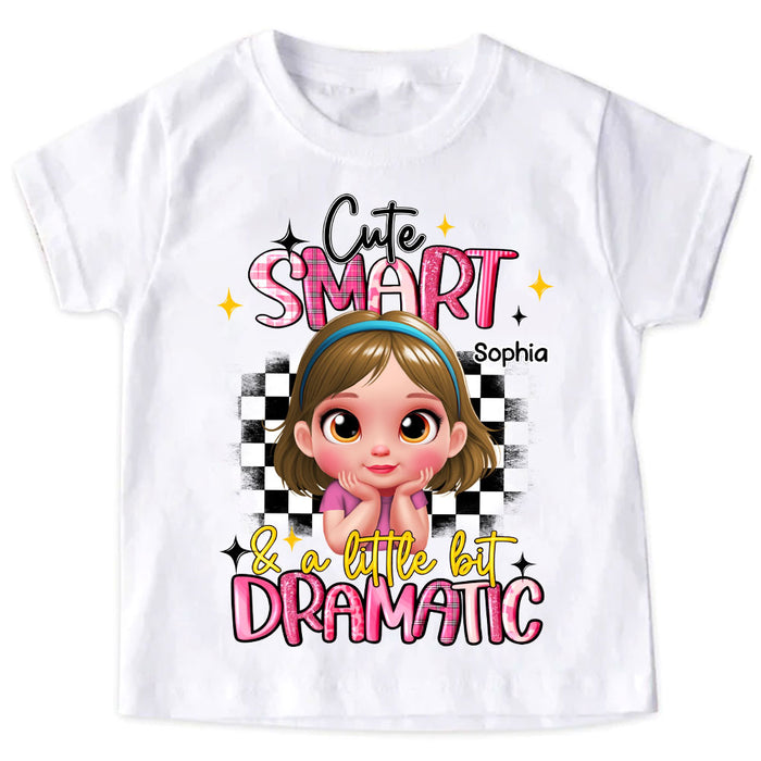 Personalized Granddaughter Cute Smart And A Little Bit Dramatic Kid T Shirt - Kid Hoodie - Kid Sweatshirt 33704 1