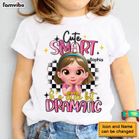 Personalized Granddaughter Cute Smart And A Little Bit Dramatic Kid T Shirt - Kid Hoodie - Kid Sweatshirt 33704 thumb 1