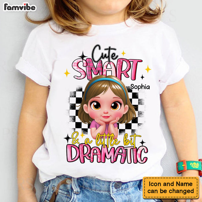 Personalized Granddaughter Cute Smart And A Little Bit Dramatic Kid T Shirt - Kid Hoodie - Kid Sweatshirt 33704 1