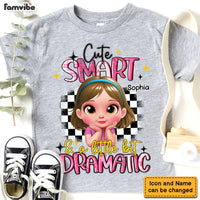 Personalized Granddaughter Cute Smart And A Little Bit Dramatic Kid T Shirt - Kid Hoodie - Kid Sweatshirt 33704 thumb 1