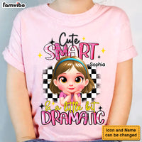 Personalized Granddaughter Cute Smart And A Little Bit Dramatic Kid T Shirt - Kid Hoodie - Kid Sweatshirt 33704 thumb 1
