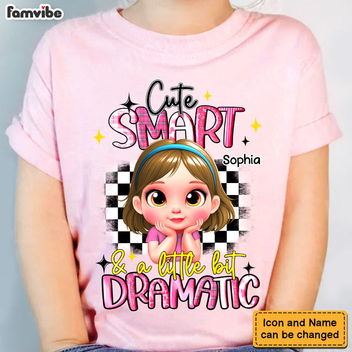 Personalized Granddaughter Cute Smart And A Little Bit Dramatic Kid T Shirt - Kid Hoodie - Kid Sweatshirt 33704 1
