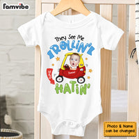 Personalized Gift For Baby They See Me Rollin' Baby Onesie 33706 thumb 1