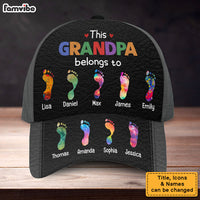 Personalized Gift For Grandpa This Grandpa Belongs To Footprints Cap 33707 thumb 1