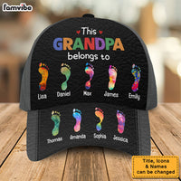 Personalized Gift For Grandpa This Grandpa Belongs To Footprints Cap 33707 thumb 1
