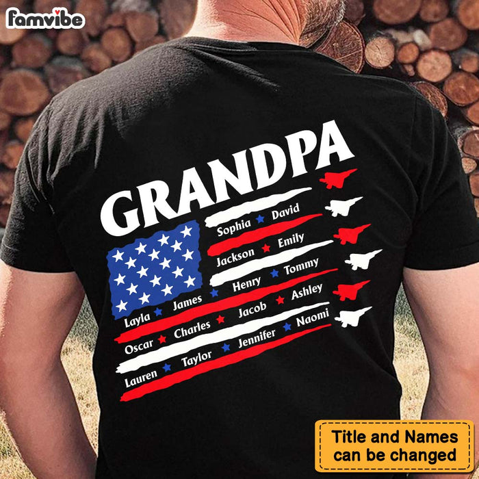 Personalized For Dad Grandpa 4TH Of July Air Force Independence Day Shirt 33711 1