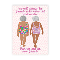Funny Old Lady Friends Card thumb 1