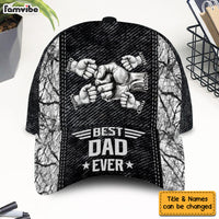 Personalized Grandpa Papa Daddy Fist Bump Fathers Day Family Cap 33719 thumb 1