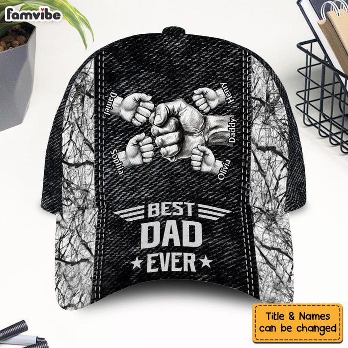 Personalized Grandpa Papa Daddy Fist Bump Fathers Day Family Cap 33719 1