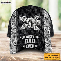 Personalized Grandpa Papa Daddy Fist Bump Fathers Day Family Cap 33719 thumb 1