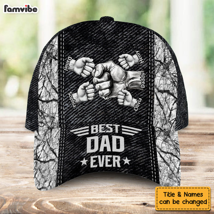 Personalized Grandpa Papa Daddy Fist Bump Fathers Day Family Cap 33719 1
