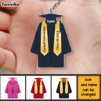 Personalized Gift For Bachelor Graduation Robes And Hat Acrylic Keychain 33720 thumb 1