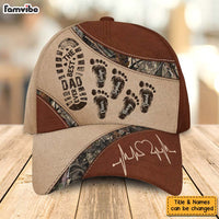 Personalized Gift For Dad Grandpa Ever Footprints Cap 33722 thumb 1
