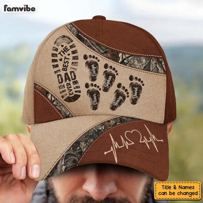 Personalized Gift For Dad Grandpa Ever Footprints Cap 33722 1