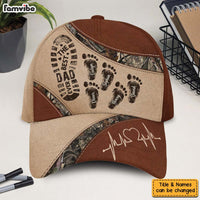 Personalized Gift For Dad Grandpa Ever Footprints Cap 33722 thumb 1
