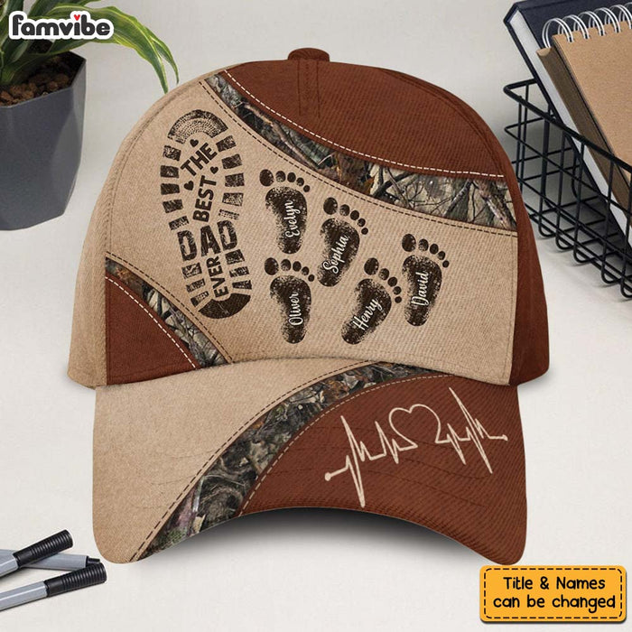 Personalized Gift For Dad Grandpa Ever Footprints Cap 33722 1