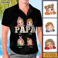 Personalized Gift For Papa and Dad Vintage Map Hawaiian Shirt 33723 thumb 1