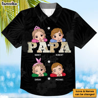 Personalized Gift For Papa and Dad Vintage Map Hawaiian Shirt 33723 thumb 1