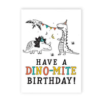 Dino-mite Birthday Card thumb 1