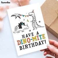 Dino-mite Birthday Card thumb 1
