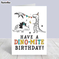 Dino-mite Birthday Card thumb 1