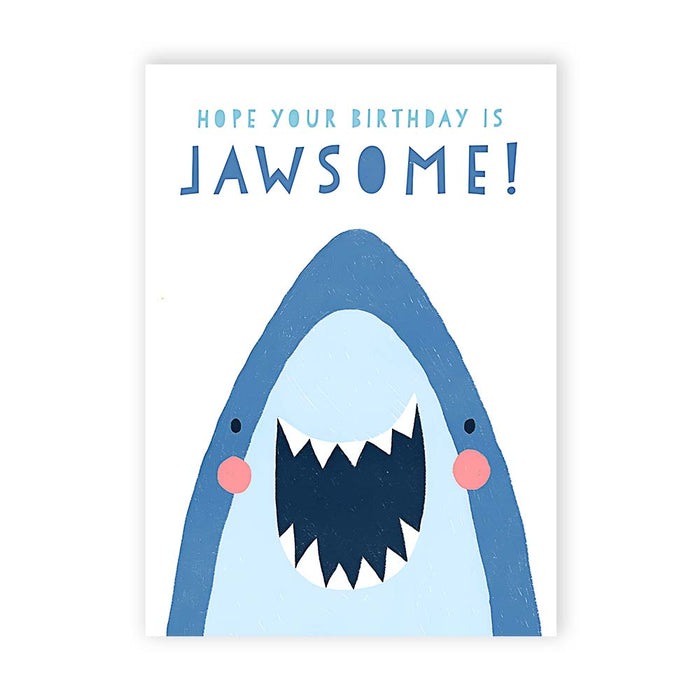 Cute Shark Birthday Greetings Card 1