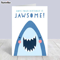Cute Shark Birthday Greetings Card thumb 1