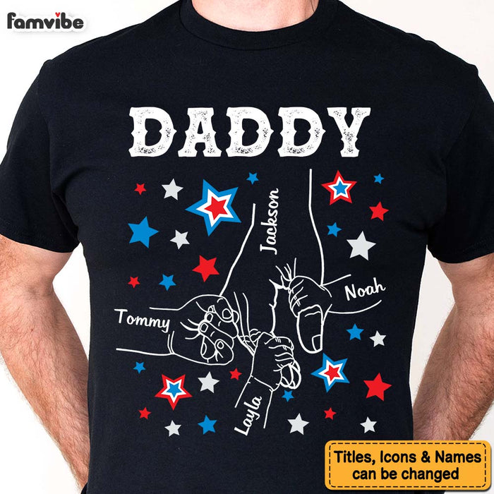 Personalized For Mom Dad 4TH Of July Hands In Hands Shirt - Hoodie - Sweatshirt 33729 1