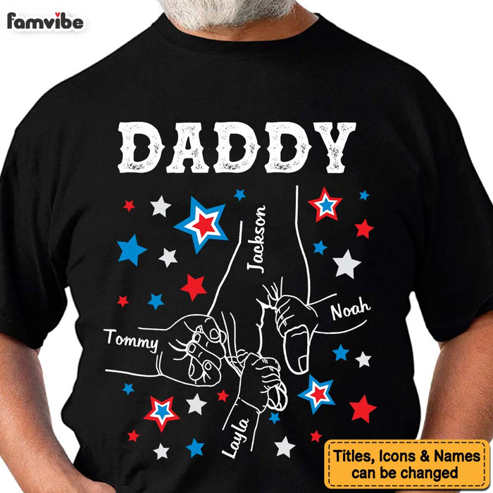 Personalized For Mom Dad 4TH Of July Hands In Hands Shirt - Hoodie - Sweatshirt 33729 1