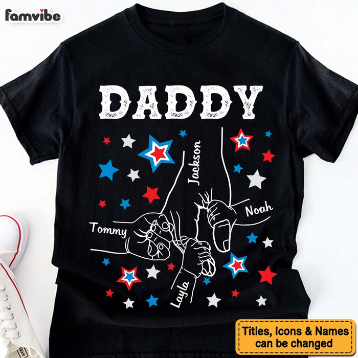 Personalized For Mom Dad 4TH Of July Hands In Hands Shirt - Hoodie - Sweatshirt 33729 1