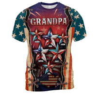 Personalized Gift For Grandpa Papa Independence Day All-over Print T Shirt - Hoodie - Sweatshirt 33736 thumb 1