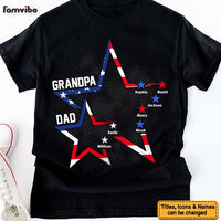 Personalized Dad Grandpa Grandkids Stars Stripes Shirt - Hoodie - Sweatshirt 33737 thumb 1