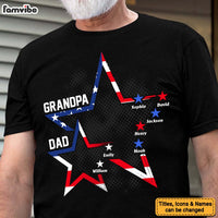 Personalized Dad Grandpa Grandkids Stars Stripes Shirt - Hoodie - Sweatshirt 33737 thumb 1