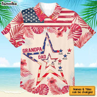 Personalized Gift For Grandpa Star Nation Flag Hawaiian Shirt 33738 thumb 1