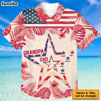 Personalized Gift For Grandpa Star Nation Flag Hawaiian Shirt 33738 thumb 1