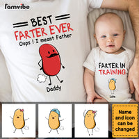 Personalized First Father's Day Farter White Onesie and T-Shirt Set 33742 thumb 1
