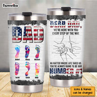 Personalized For Dad Grandpa Dear Dad You're Always Going To Be Our Number 1 Steel Tumbler 33748 thumb 1