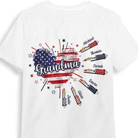 Personalized Gift for Grandma Fireworks Heart Shirt - Hoodie - Sweatshirt 33752 thumb 1
