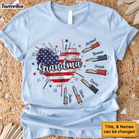 Personalized Gift for Grandma Fireworks Heart Shirt - Hoodie - Sweatshirt 33752 thumb 1