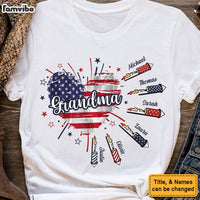 Personalized Gift for Grandma Fireworks Heart Shirt - Hoodie - Sweatshirt 33752 thumb 1