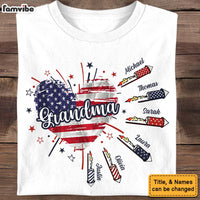 Personalized Gift for Grandma Fireworks Heart Shirt - Hoodie - Sweatshirt 33752 thumb 1